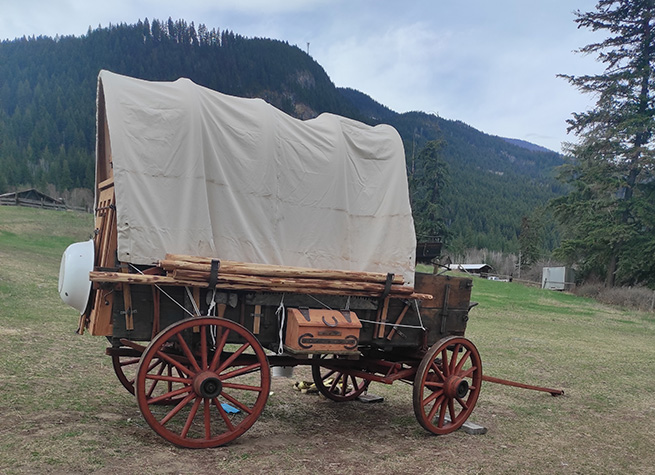 Overnight Camping Chuck Wagon, Vavenby, B.C.